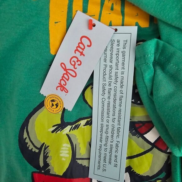 Cat & Jack Boys' 2pc Christmas Dino Long Sleeve Pajama Set - Picture 7 of 7